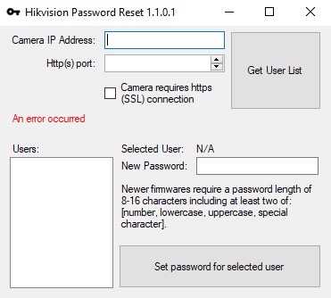 برنامه هک هایک ویژن ریست پسورد "Hikvision Password Reset"