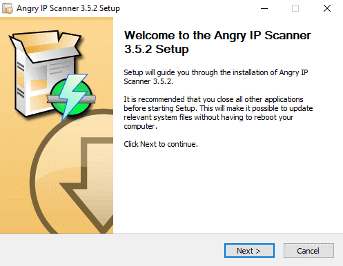 Angry IP Scanner setup