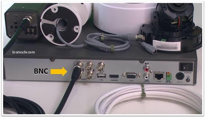 4 ورودی دوربین و انصال دهنده BNC